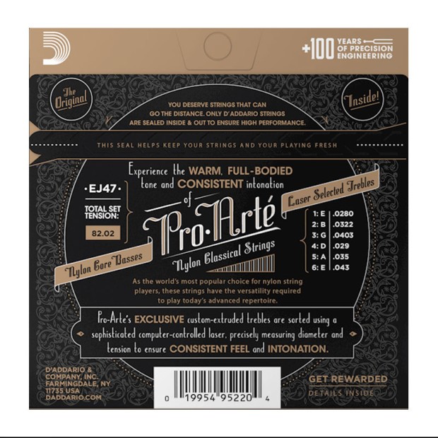 سیم گیتار کلاسیک داداریو D'Addario Pro Arte Ej47