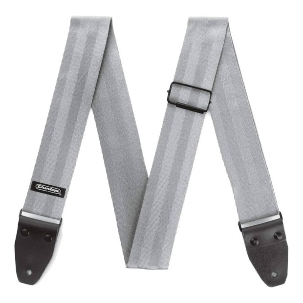 بند گیتار دانلوپ Dunlop Deluxe Seatbelt Grey Strap DST7001GY