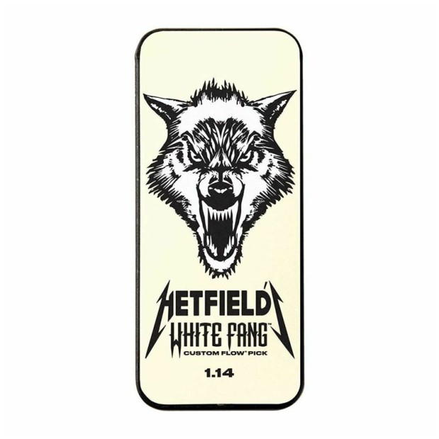 پیک گیتار دانلوپ Dunlop PH122T Hetfield White Fang Flow 1.14mm Tin 6-pack