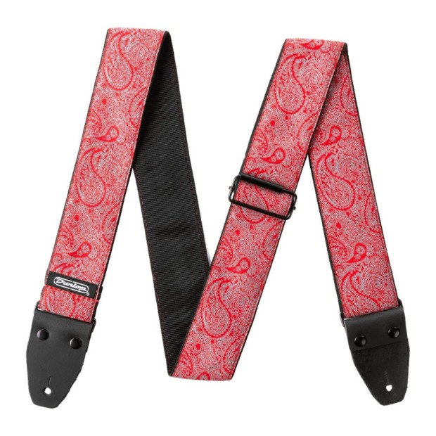 بند گیتار دانلوپ Dunlop D67-11 Jacquard Paisley Red