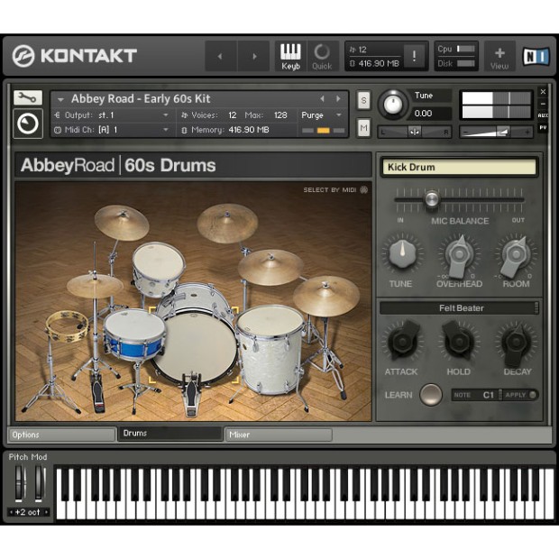 وی اس تی نیتیو اینسترومنتز Native Instruments Abbey Road 60s Drums