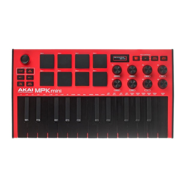 میدی کنترلر آکایی AKAI MPK Mini MK3 Red