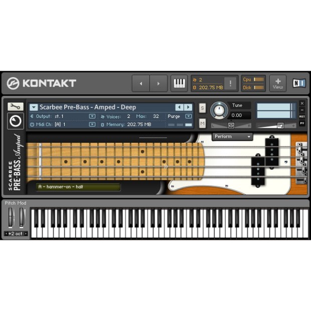 وی اس تی پلاگین نیتیو اینسترومنتز Native Instruments Scarbee Pre-Bass Amped