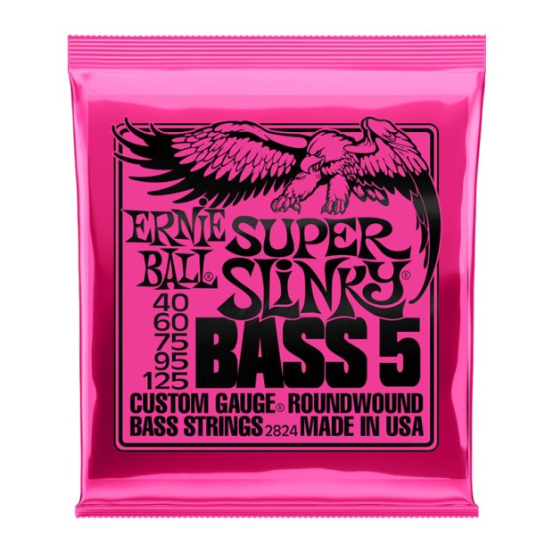سیم گیتار بیس ارنی بال Ernie Ball 2824 Super Slinky 5-String Bass 40-125