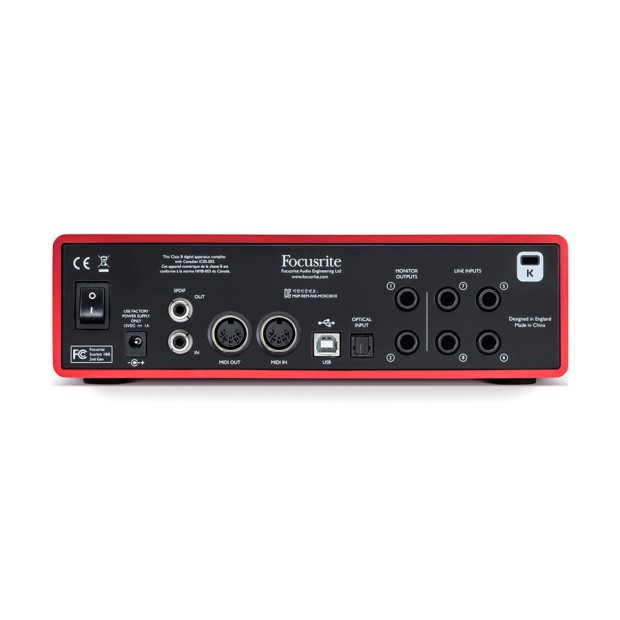 کارت صدا فوکوسرایت Focusrite Scarlett 18i8 G2