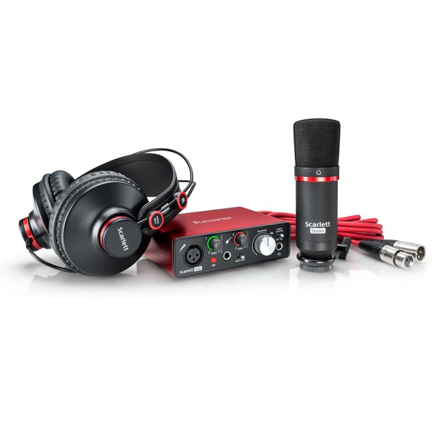 کارت صدا فوکوسرایت Focusrite Scarlett Solo Studio Pack G2