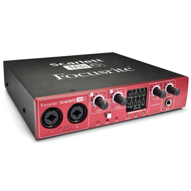 کارت صدا فوکوسرایت Focusrite Scarlett 18i6 USB 2.0