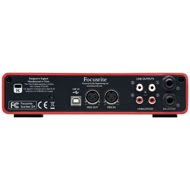 کارت صدا فوکوسرایت Focusrite Scarlett 2i4