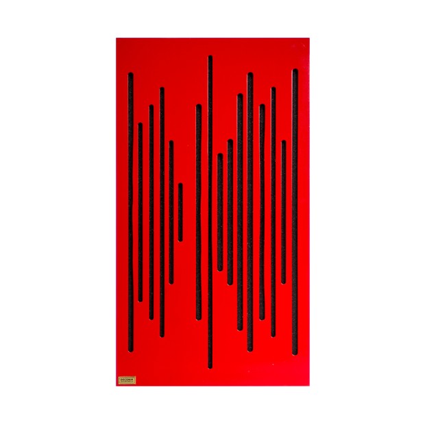 پنل آکوستیک دکونیک Deconik Wave Wood Alpha Bass Trap Red