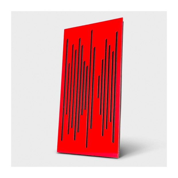 پنل آکوستیک دکونیک Deconik Wave Wood Alpha Bass Trap Red
