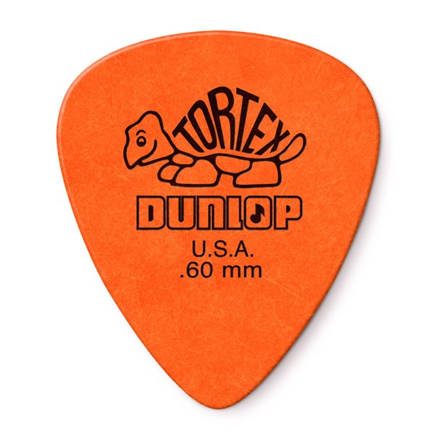 پیک گیتار دانلوپ Dunlop 418R 0.60mm Tortex Standard Orange Guitar Pick