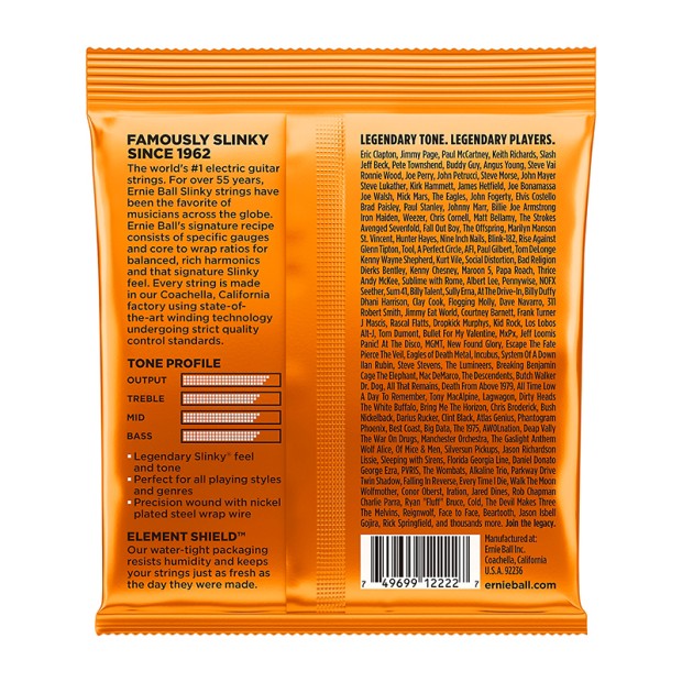 سیم گیتار الکتریک ارنی بال Ernie Ball 2222 Hybrid Slinky 09-46