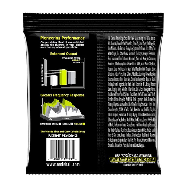 سیم گیتار الکتریک ارنی بال Ernie Ball 2721 Cobalt Regular Slinky 10-46