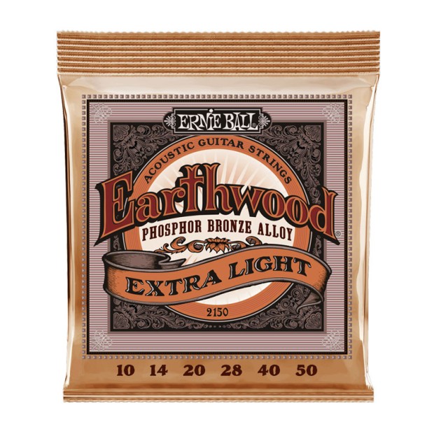 سیم گیتار آکوستیک ارنی بال Ernie Ball 2150 Extra Light Earthwood Phosphor Bronze 10-50