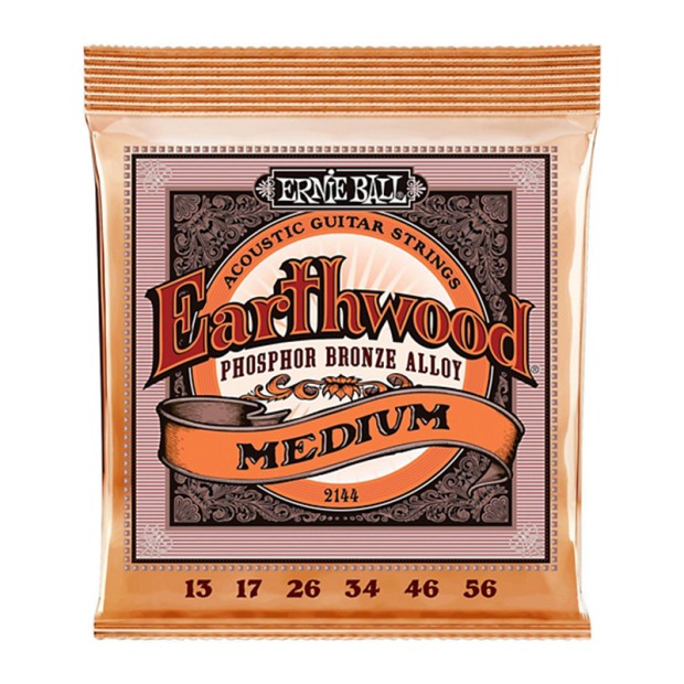 سیم گیتار آکوستیک ارنی بال Ernie Ball 2144 Earthwood Medium Phosphor Bronze Acoustic Strings
