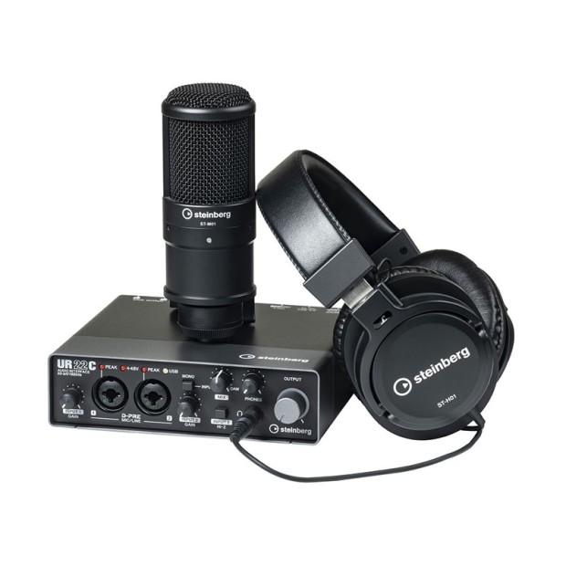 پکیج کارت صدا اشتنبرگ Steinberg UR22C Recording Pack