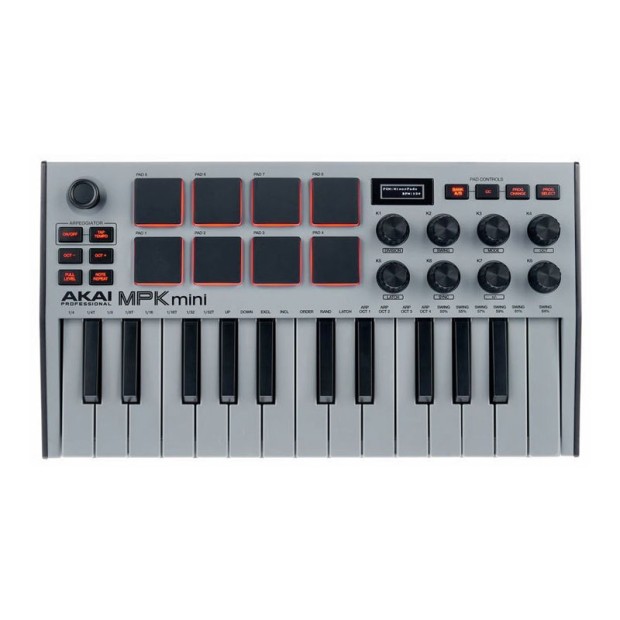 میدی کنترلر آکایی AKAI MPK Mini MK3 Grey