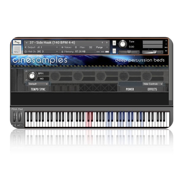 وی اس تی پلاگین CineSamples CineSamples Deep Percussion Beds