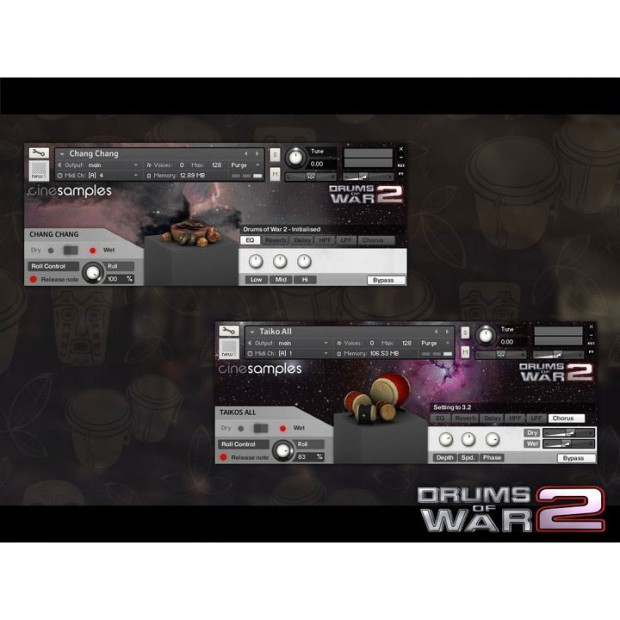 وی اس تی پلاگین CineSamples CineSamples Drums Of War 2