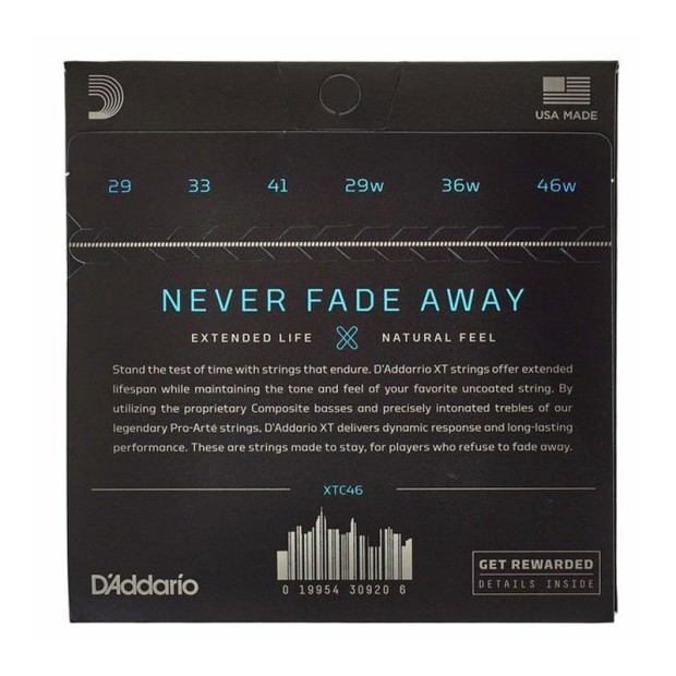 سیم گیتار کلاسیک داداریو D'Addario Coated Classical Guitar Strings XTC46
