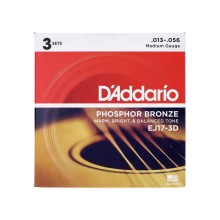قیمت خرید فروش سیم گیتار آکوستیک داداریو D'Addario EJ17 3D