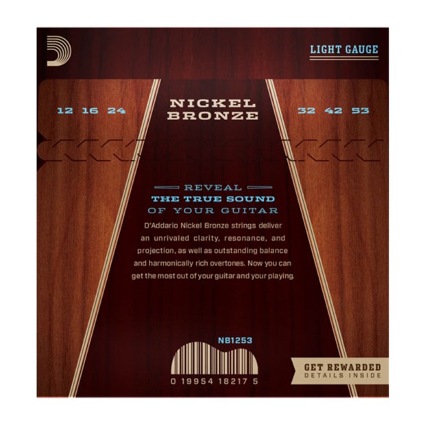 سیم گیتار کلاسیک داداریو D'Addario NB1253 Nickel Bronze Acoustic Strings