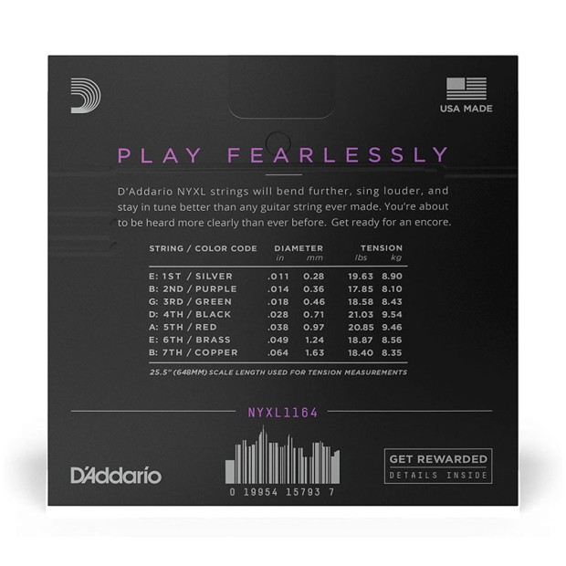 سیم گیتار الکتریک داداریو D'Addario NYXL1164