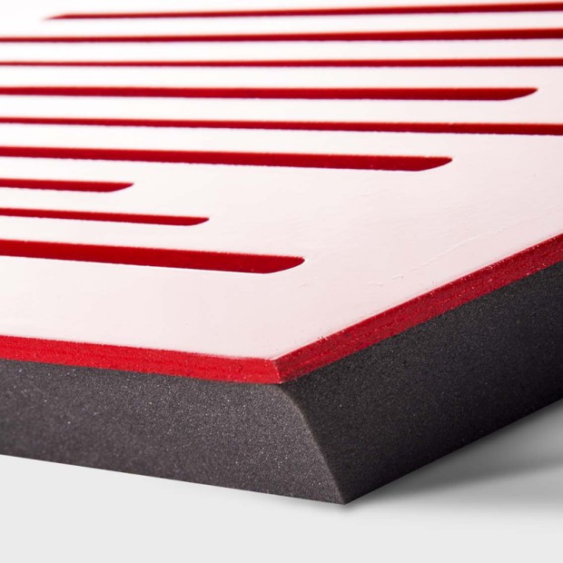 پنل آکوستیک دکونیک Deconik Wave Wood Diffuser Red