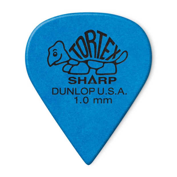 پیک گیتار دانلوپ Dunlop 412R 1.0mm Tortex Sharp Blue Guitar Pick