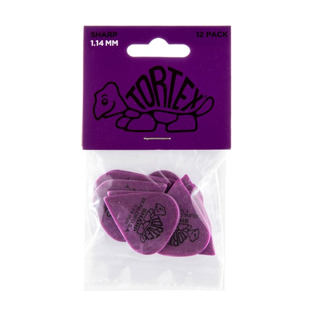 پیک گیتار دانلوپ Dunlop 412R 1.14mm Tortex Sharp Purple Guitar Pick