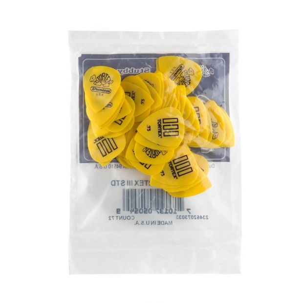 پیک گیتار دانلوپ Dunlop 462R 0.73mm Tortex III  Yellow Guitar Pick