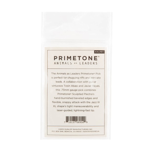 پیک گیتار دانلوپ Dunlop AALP01 0.73mm Animals As Leaders Primetone Brown Guitar Pick Single Pack