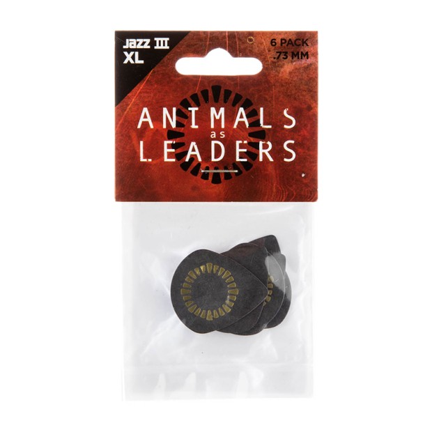پیک گیتار دانلوپ Dunlop AALP04 0.73mm Javier Reyes Tortex Jazz III XL Black Guitar Pick