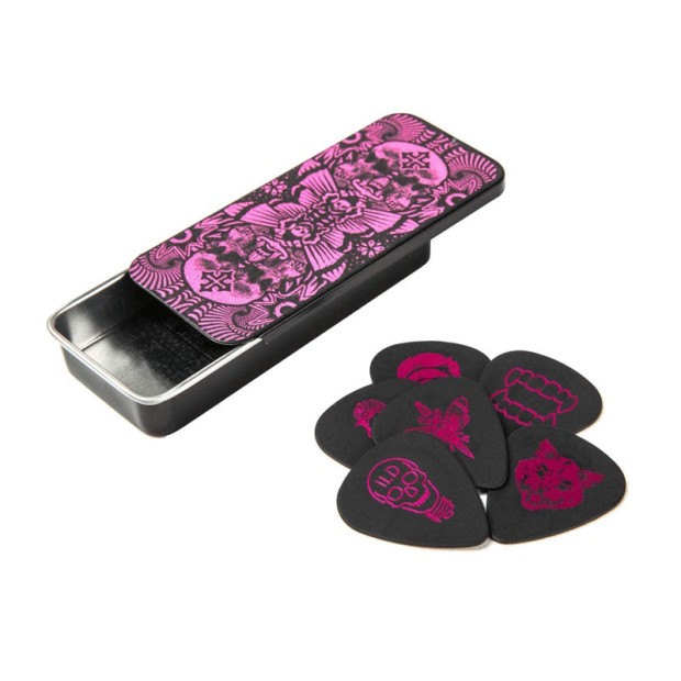 پیک گیتار دانلوپ Dunlop ILDCT02 I Love Dust Magenta Pick Tin plectrum