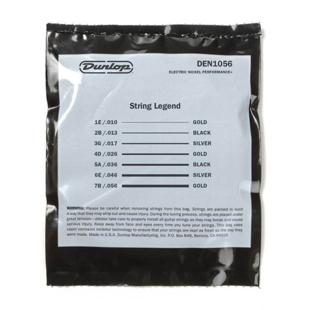 سیم گیتار الکتریک دانلوپ Dunlop Nickel Wound 10-56 7-String