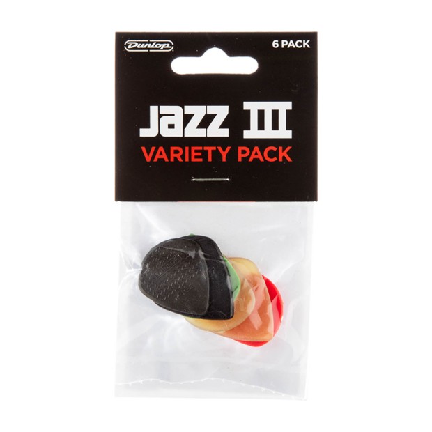 پیک گیتار دانلوپ Dunlop PVP103 JAZZ III PICK VARIETY PACK 6PK