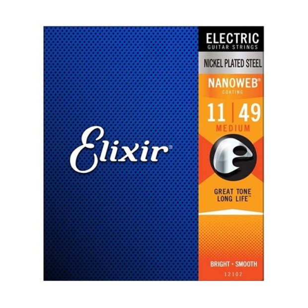 سیم گیتار الکتریک الکسیر Elixir 11-49 Nanoweb