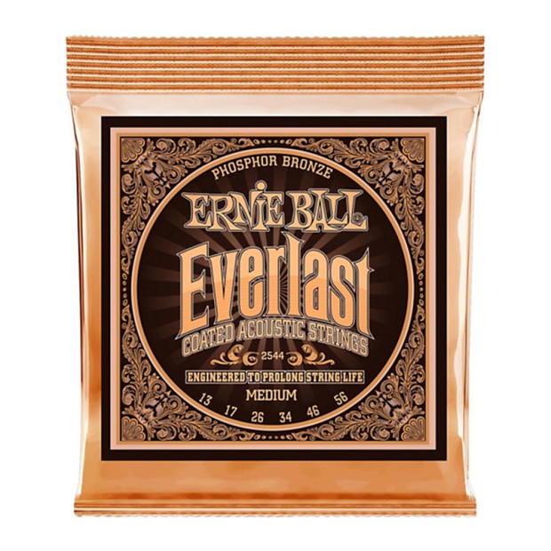 سیم گیتار آکوستیک ارنی بال Ernie Ball 2544 Everlast Coated Phosphor Bronze Medium Acoustic Strings