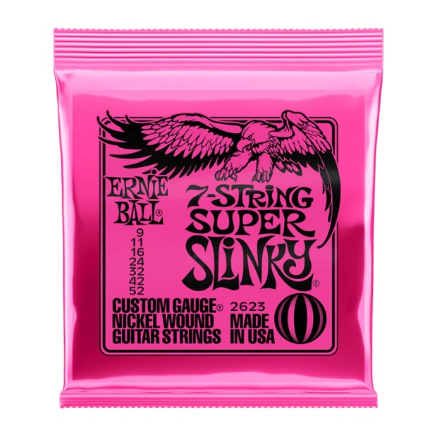 سیم گیتار الکتریک ارنی بال Ernie Ball 2623 7String Super Slinky 9-52