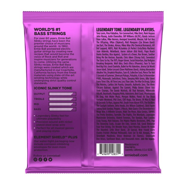 سیم گیتار بیس ارنی بال Ernie Ball 2831 Power Slinky Bass 55-110