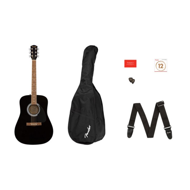 گیتار آکوستیک فندر Fender FA 115 Dreadnought Pack Black
