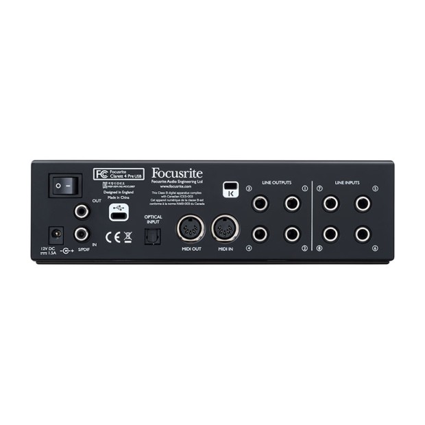 کارت صدا فوکوسرایت Focusrite Clarett 4Pre USB