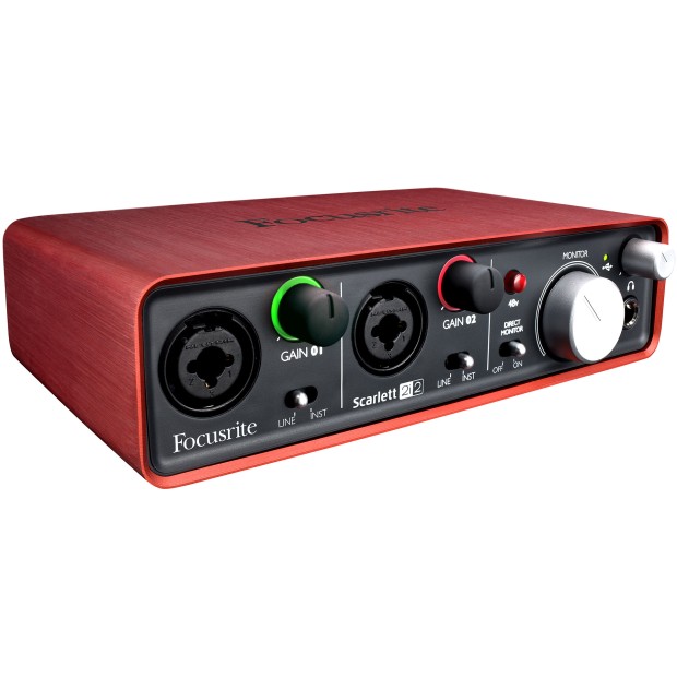 کارت صدا و پکیج استودیو فوکوسرایت Focusrite Scarlett 2i2 Studio Bundle