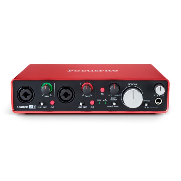 کارت صدا فوکوسرایت Focusrite Scarlett 2i4 G2