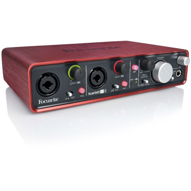 کارت صدا فوکوسرایت Focusrite Scarlett 2i4
