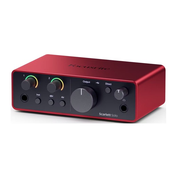 کارت صدا فوکوسرایت Focusrite Scarlett Solo 4th Gen
