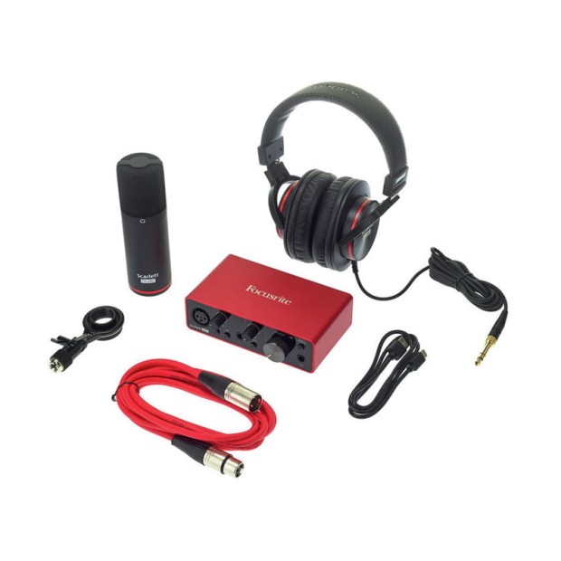 کارت صدا فوکوسرایت Focusrite Scarlett Solo Studio 3rd Gen Recording Bundle