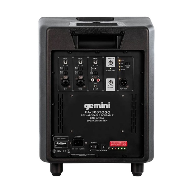 اسپیکر پرتابل جمینی Gemini PA-300BT-ToGo