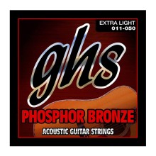 قیمت خرید فروش سیم گیتار آکوستیک جی اچ اس Ghs Phosphor Bronze Acoustic Guitar Strings 11-50