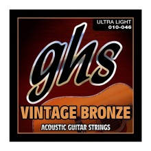 قیمت خرید فروش سیم گیتار آکوستیک جی اچ اس GHS Vintage Bronze Acoustic Guitar Strings 10-46